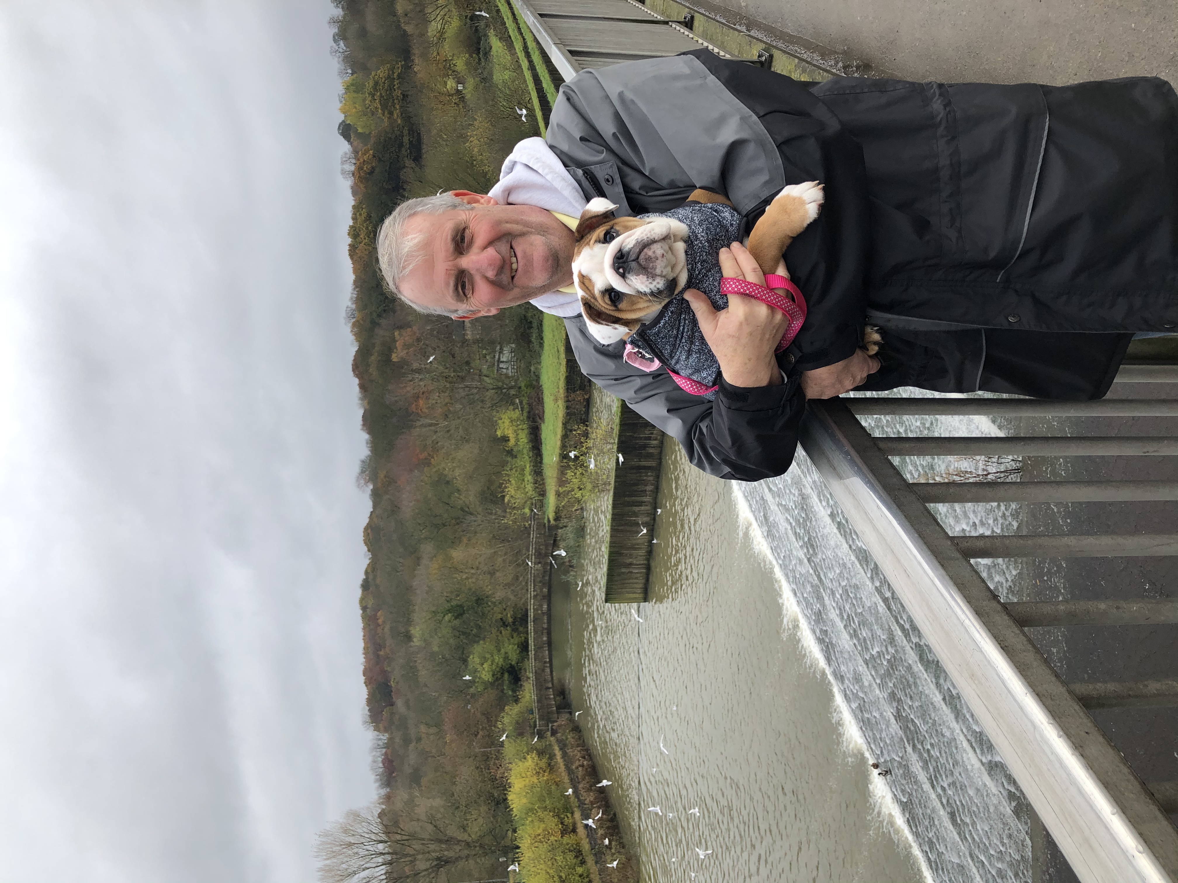 Image for Sunday morning walks with my Dad & Bella around the res!