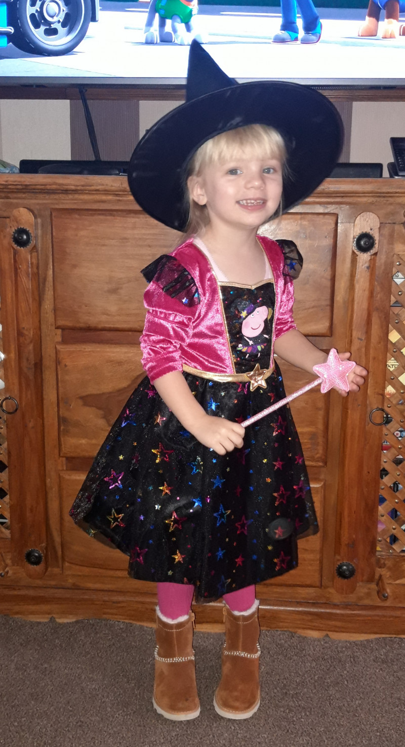 Image for My daughter amber (3 years old) is just the cutest witch i ever did see.