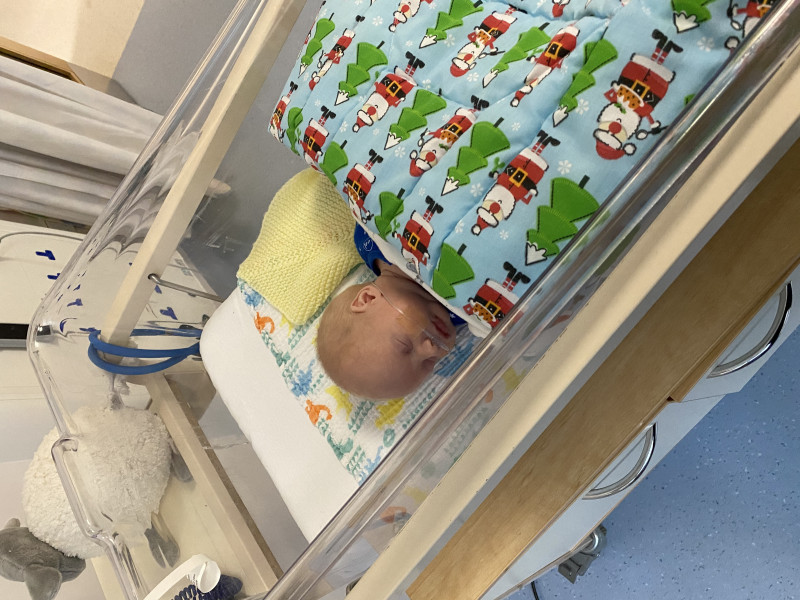 Image for 50. Elijah getting in to the Christmas spirit on Barnsley’s Neonatal ward!