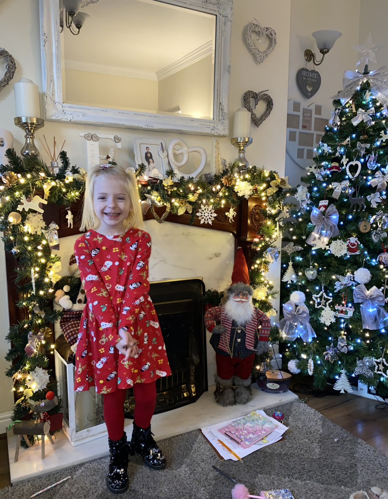 Image for 65. My daughter Orla Rae all ready for Christmas dress day at school
