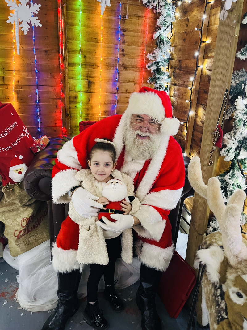 Image for The first year she’s not been scared of Santa 🎅