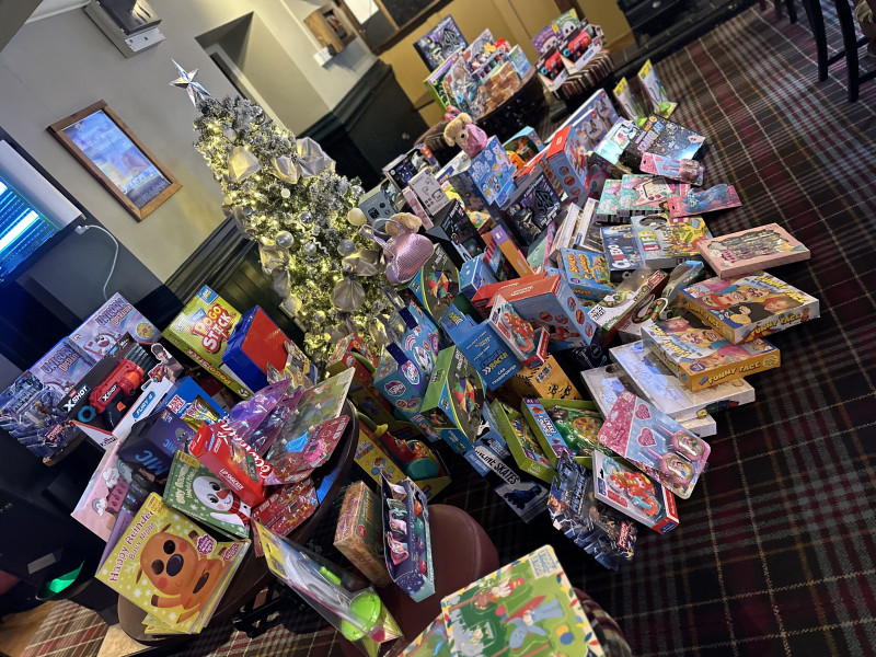 Image for This a photo of our toy appeal we run with our little girl. This year we donated £1.2k of toys!