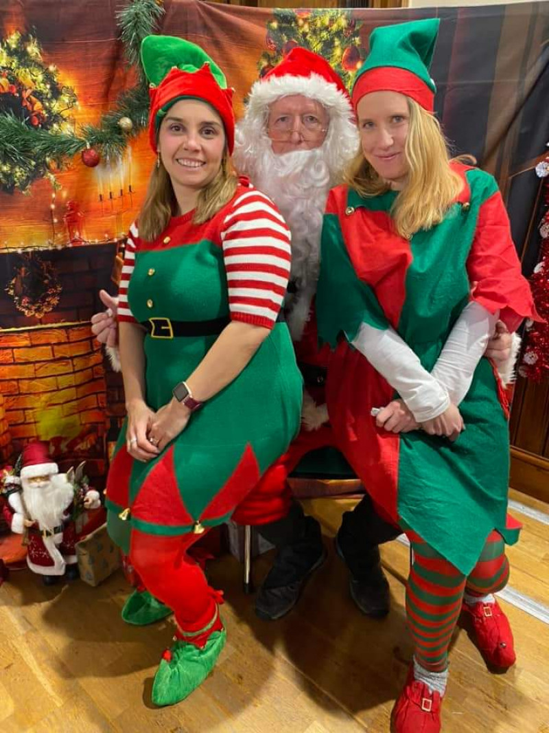 Image for Santa and his elves at Liam Jones legacy mental health community group's Christmas fayre