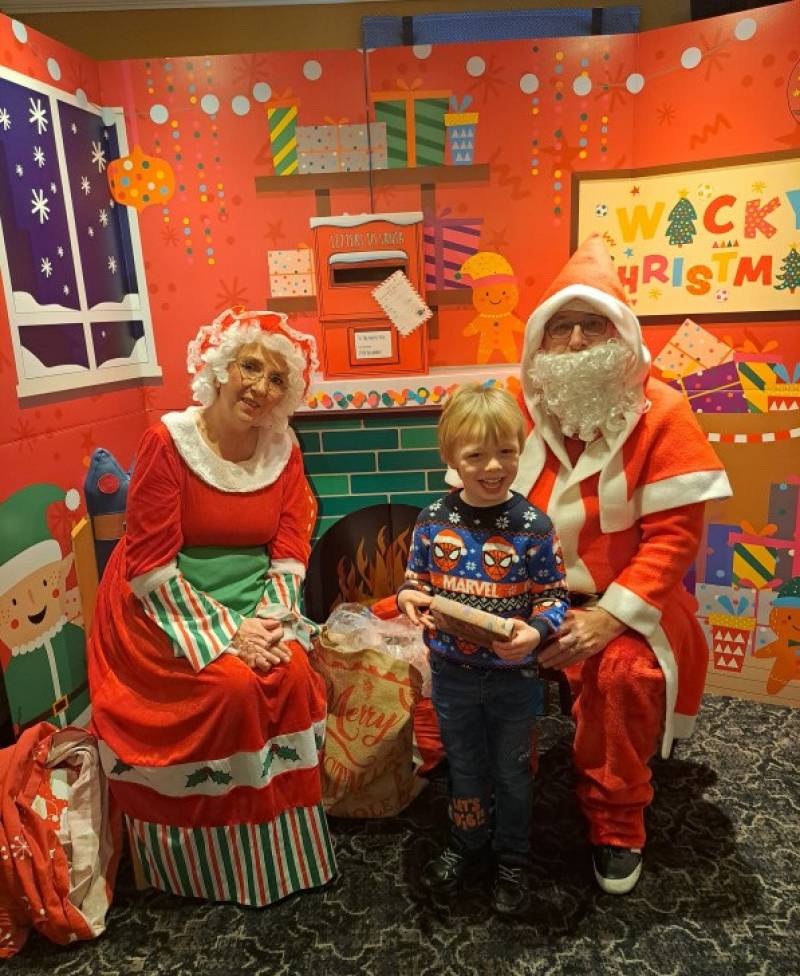 Image for Harrison met Father Christmas & Mrs Claus