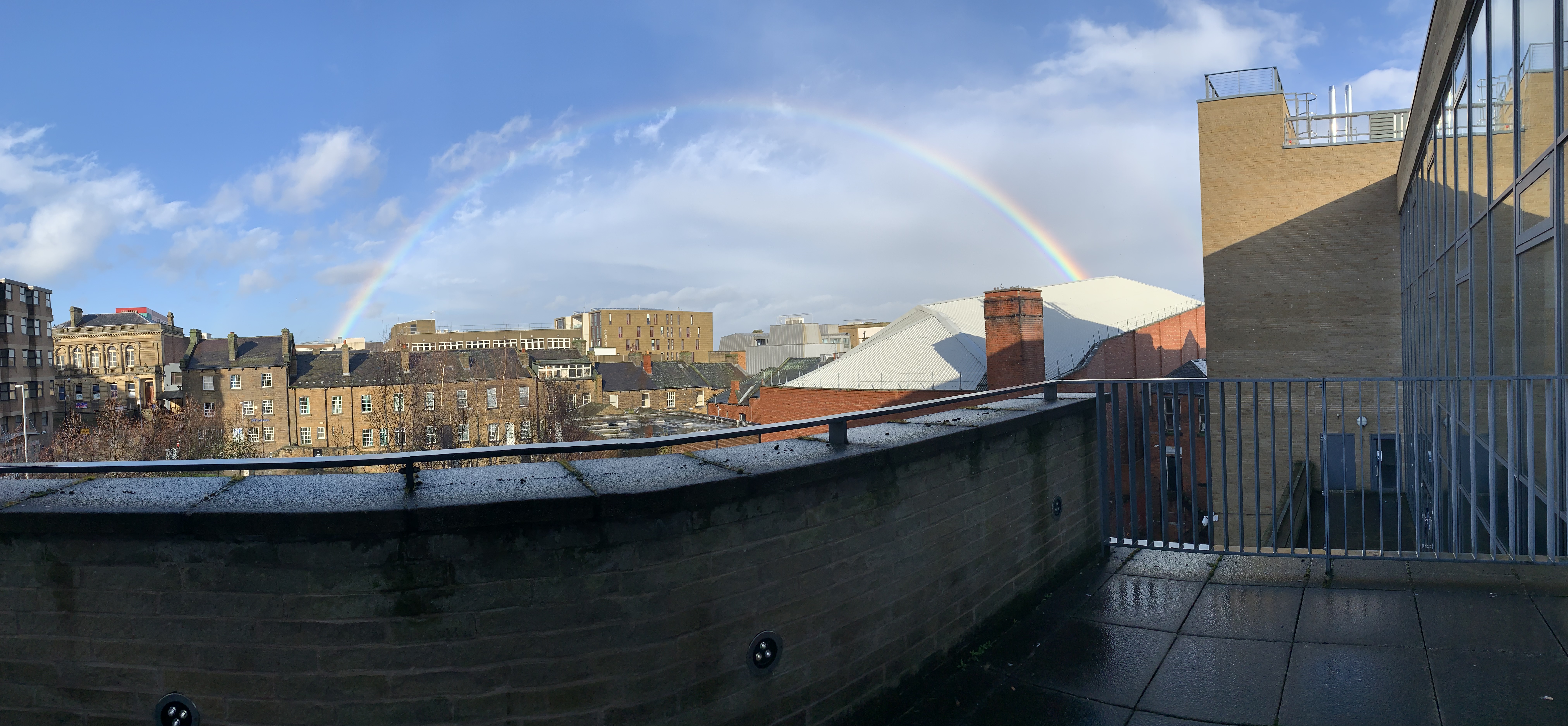 Image for Rainbow over Barnsley after Storm Ciara