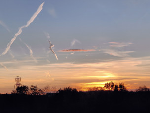 Sunrise in cudworth.strange cloud shapes