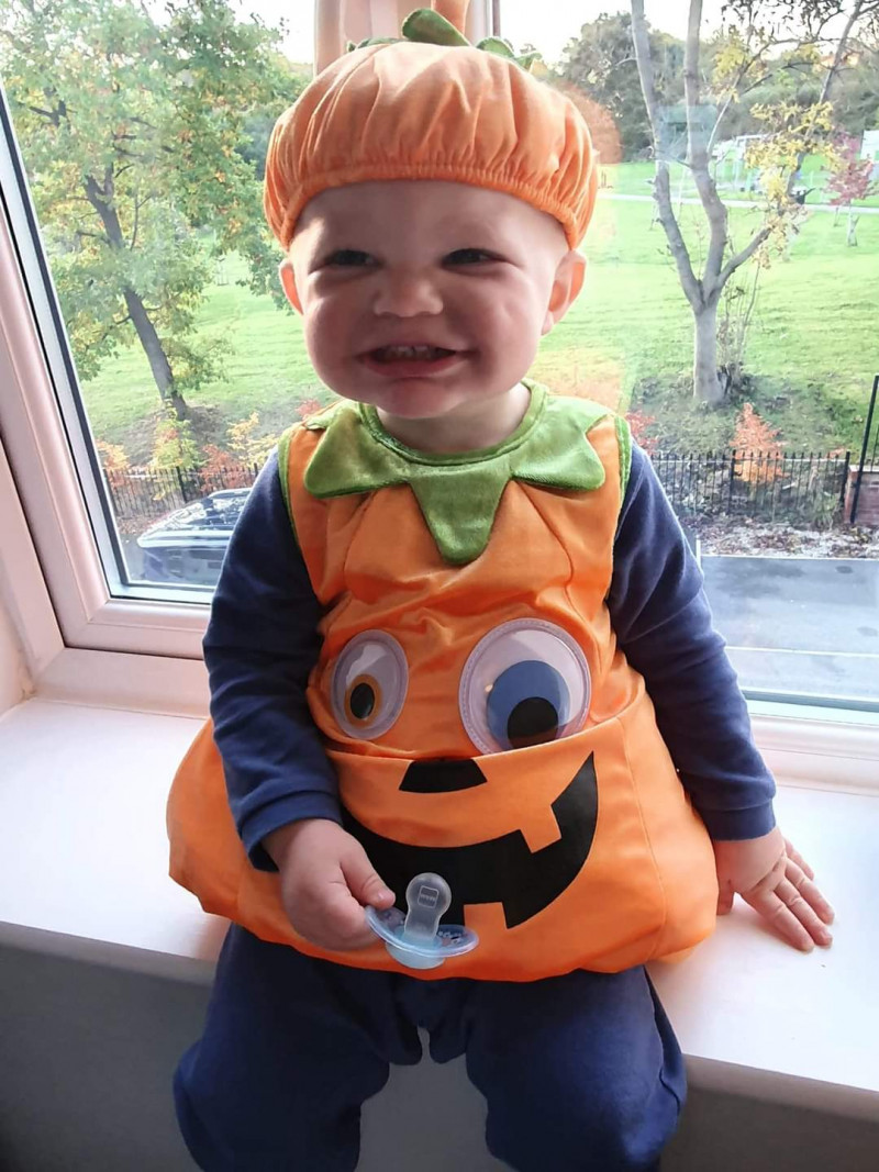 Image for Logan all ready for his Halloween party at nursery
