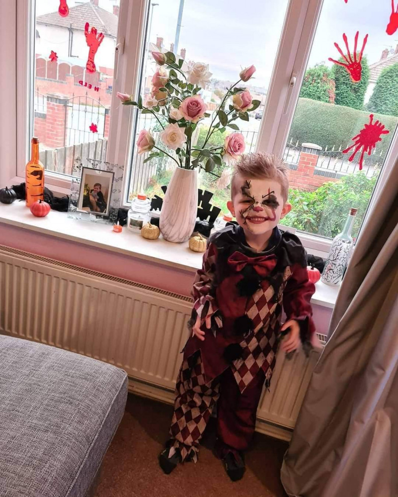 Image for George Age 5 ready for his school halloween day