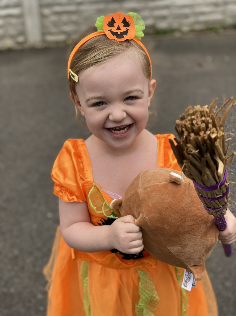 Image for Bethany Rose from Barugh Green as a “Pumpkin Witch”!
