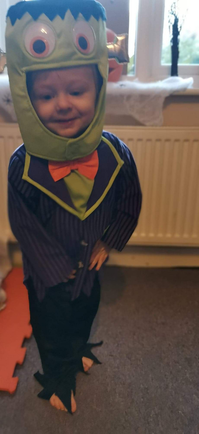 Image for Owen age 1 dressed as Frankenstein