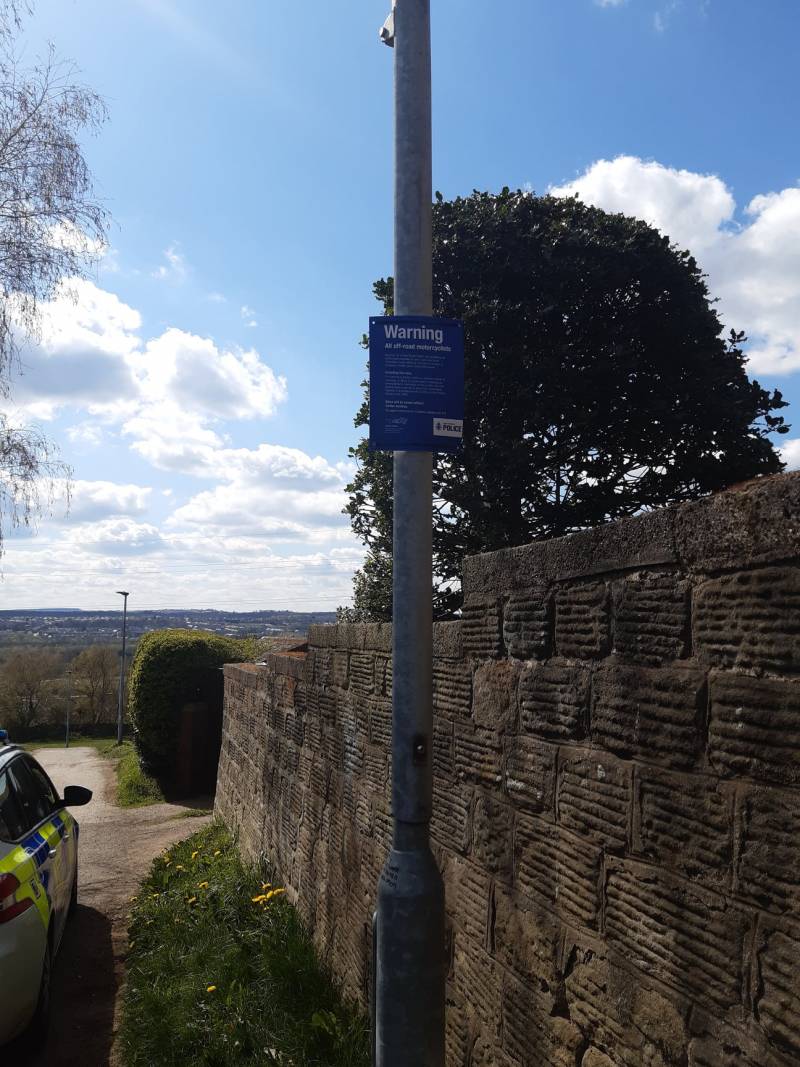 Main image for Antisocial behaviour signs stolen in Darfield