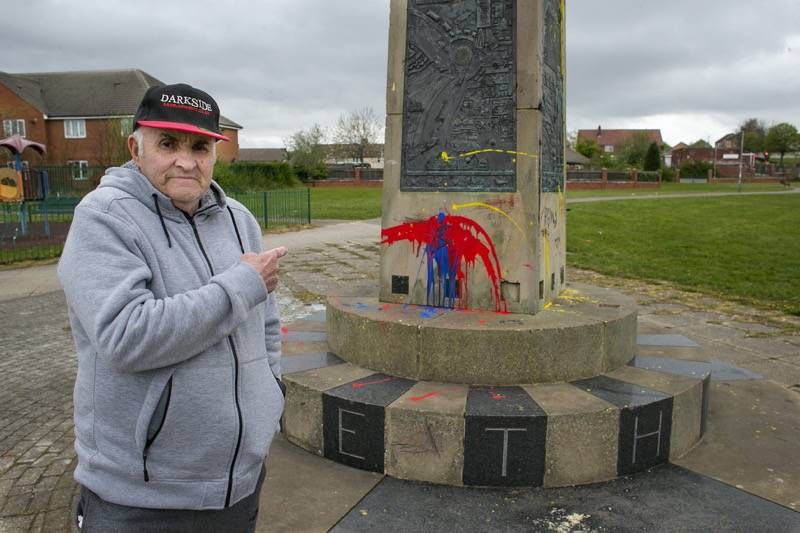 Main image for Residents hurt by monument vandalism