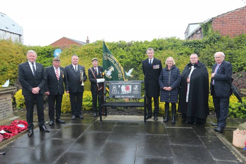 Main image for Regiment memorial bench blessed