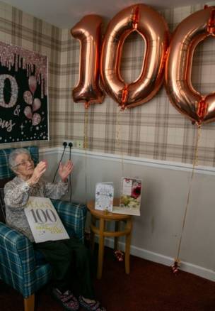 Main image for Lovely Peggy celebrates with 100th birthday party