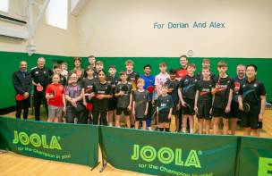 Main image for Table tennis stars pass skills onto young players
