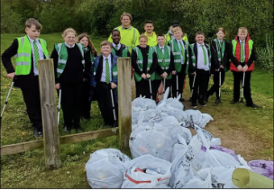 Main image for Academy team joins litter pick