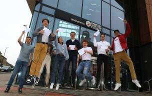 Main image for Barnsley's A Level students celebrate on results day