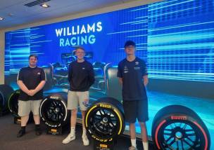 Main image for College trio in F1 action ...