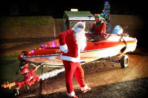 Main image for Speedboat Santa taking to the streets