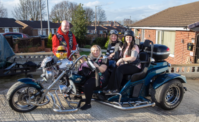 Main image for Bikers gear up for street light parade