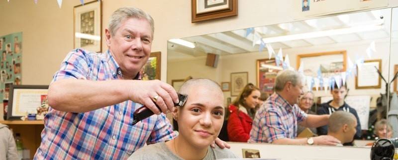 Main image for Teen makes bald move for charity