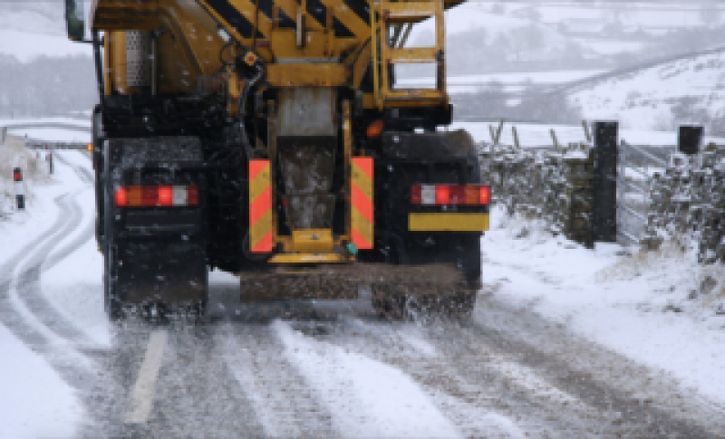 Main image for Gritters out last night as temperature drops