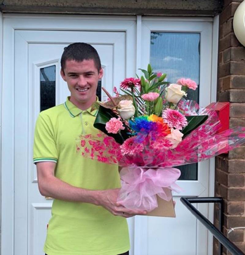 Main image for Luke recognised for sending flowers to lift spirits across the borough