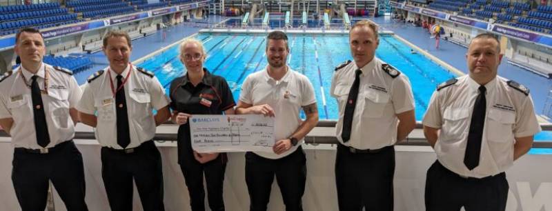 Main image for Firefighters take the plunge for charity