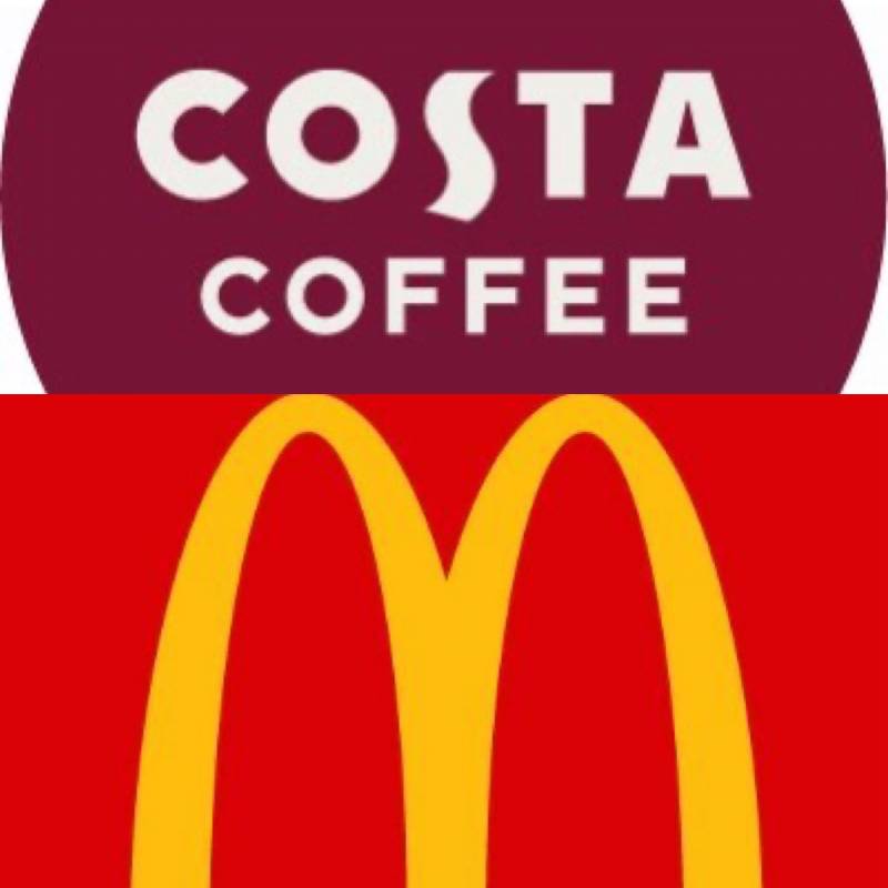 Main image for Costa Coffee and McDonald’s to close seating areas
