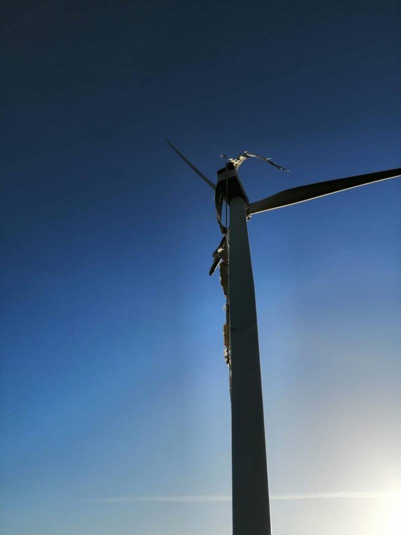 Main image for Damage caused to wind turbine