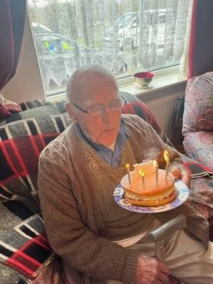 Main image for 'Wonderful man' Frank celebrates 100th birthday
