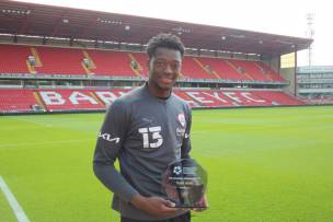 Main image for Barnsley player awarded for his work in the community