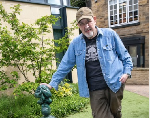 Main image for Graham's sculptures installed in garden