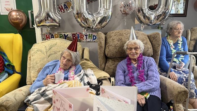 Main image for Twins celebrate 100th birthdays