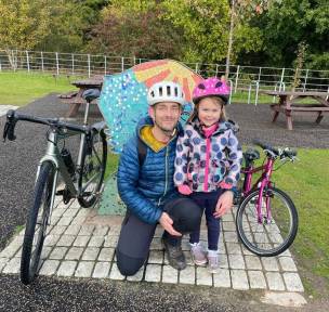 Main image for Youngster Isla completes cycling mission