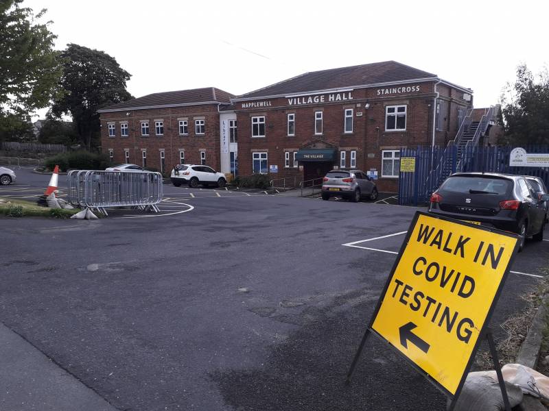 Main image for Covid testing centre returns to Mapplewell