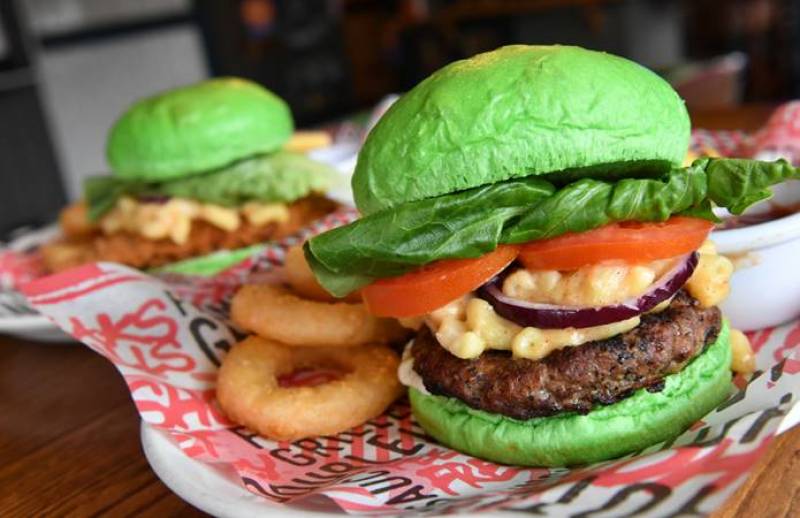 Main image for Restaurant launches green burger to help with Macmillan fundraising