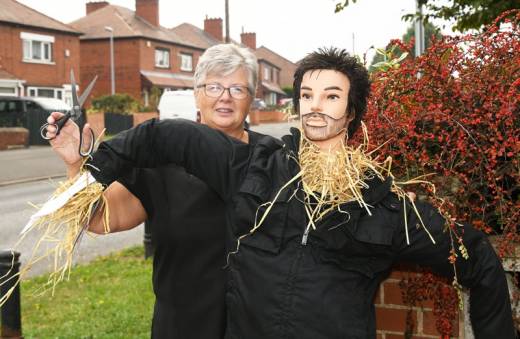 Main image for SCARY SEPTEMBER: Villagers in Darfield have taken each other on in a scarecrow making competition.