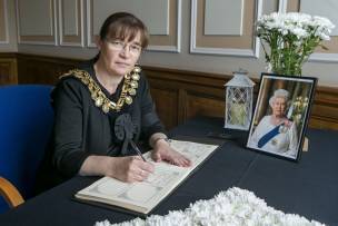 Main image for Almost 1,000 sign condolence books