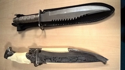 Main image for Police seize knives from Kendray home