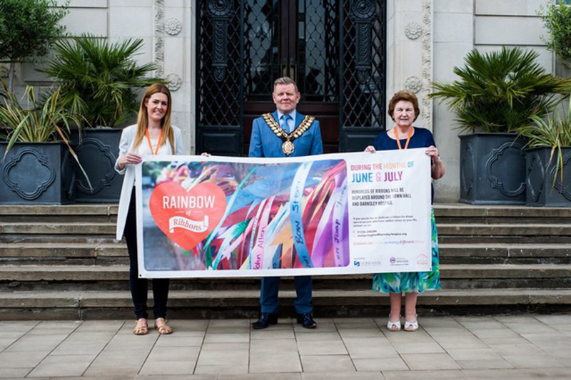 Main image for Rainbow of Ribbons launched at Barnsley Town Hall
