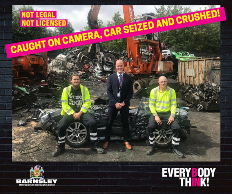 Main image for Car pays the price for fly tipping
