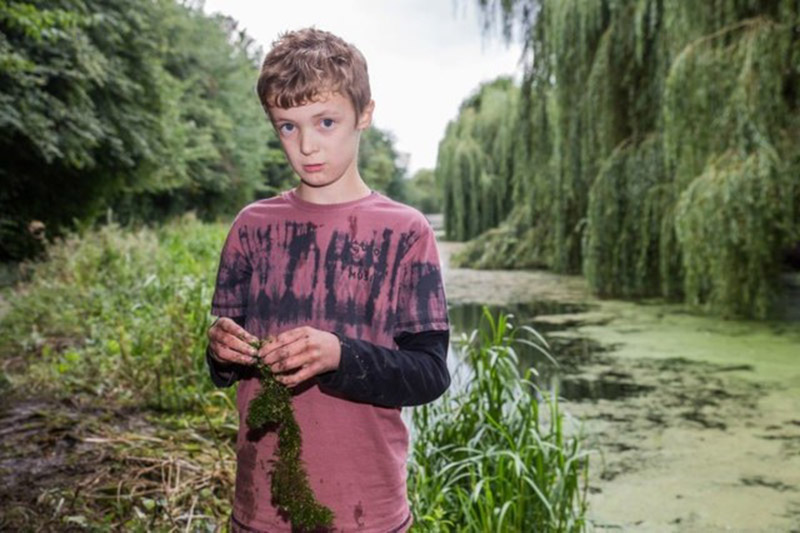 Main image for Boy clears out pond to celebrate birthday