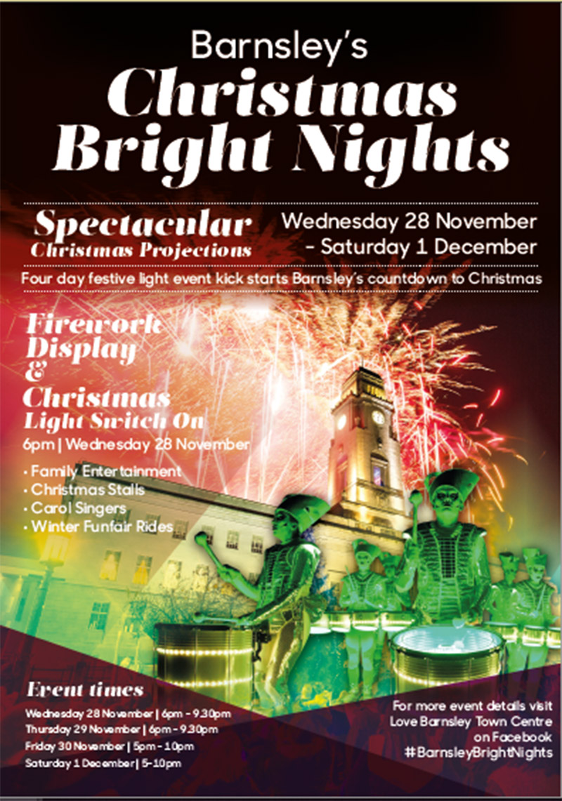 Main image for Christmas lights are coming to Barnsley!