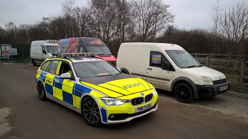 Main image for Vehicles seized during police operation 