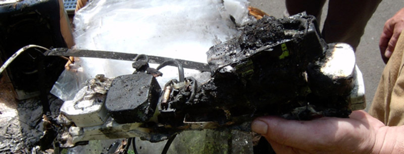 Main image for Overloaded plug socket causes fire