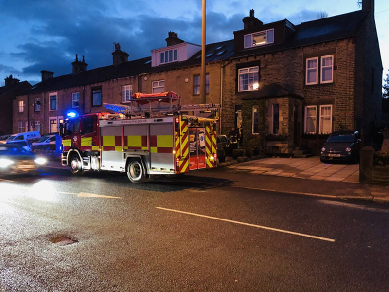 Main image for Road closed following chimney fire 
