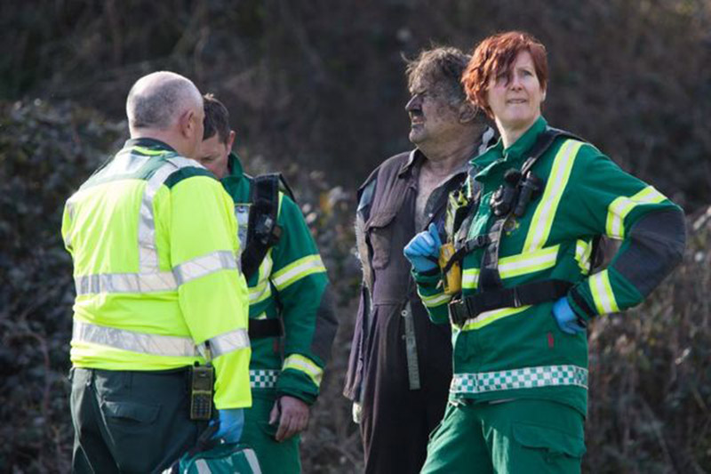 Main image for Man hospitalised after falling down hole 