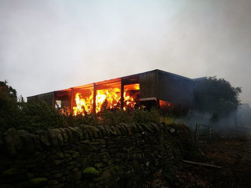 Main image for Appeal for information following barn fire 